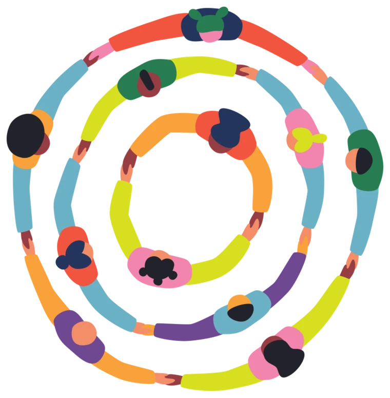 Stories of Survivors logo — a ring of people holding hands