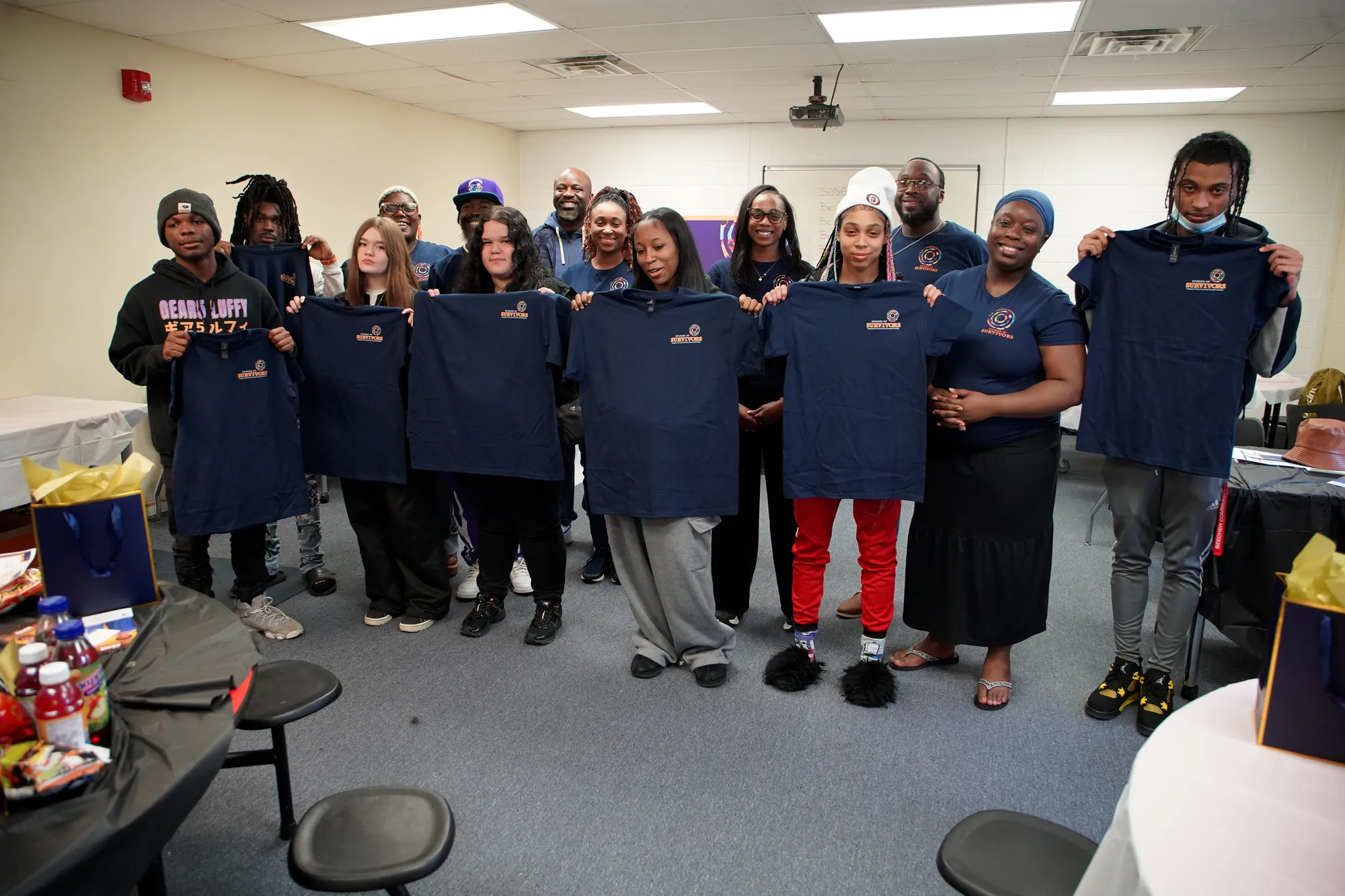 A StoryStrong workshop group in Flint, Michigan
